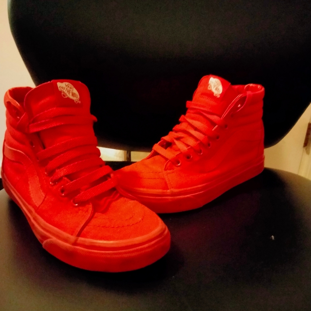 Red VANS SNEAKERS